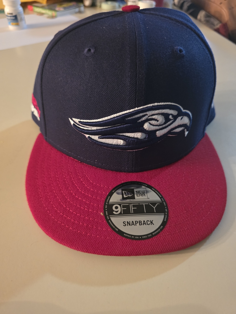 New Era 9FIFTY LIBERTY FLAMES Snapback Hat - Navy & Red